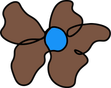 brown flower decoration